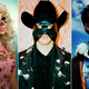 Trixie Mattel (Photo: Lisa Predko), Orville Peck (Photo: Carlos Santolalla), and k.d. lang (Image: Absolute Torch And Twang album art)